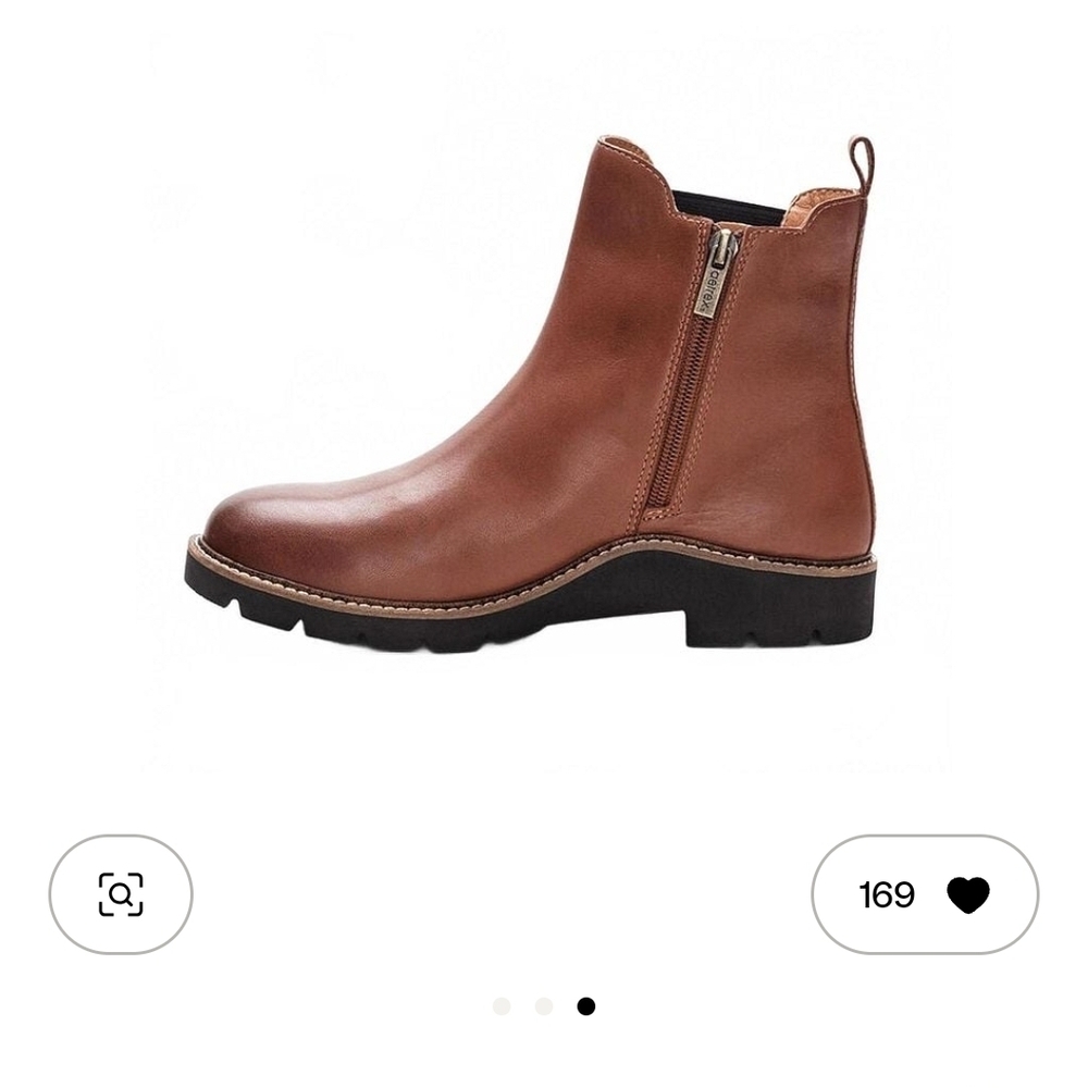 Aetrex Tan Ankle Booties